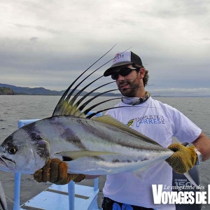 Laurent Facca a piqué ce poisson coq au jig lors d’un séjour au centre de pêche Buena Vista de Christian Chatard. Poisson relâché après photo.